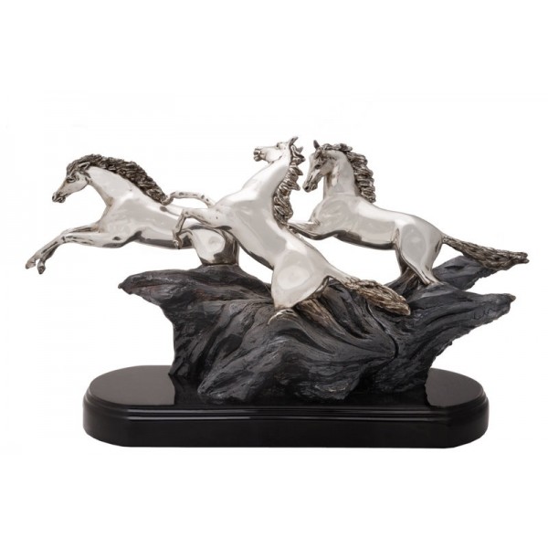 SILVER PLATED DECORATIVE HORSE