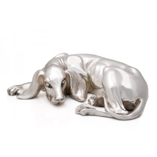 SILVER PLATED DECORATIVE DOG