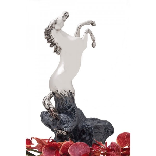 SILVER PLATED DECORATIVE HORSE